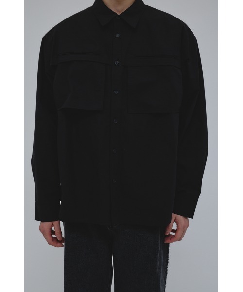 STYLEMIXER(スタイルミキサー)の「フラップポケットシャツ(シャツ/ブラウス・メンズ・ブラウン/ブラック/ライトベージュ・MEDIUM/LARGE)」の9枚目の写真