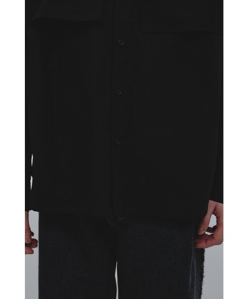 STYLEMIXER(スタイルミキサー)の「フラップポケットシャツ(シャツ/ブラウス・メンズ・ブラウン/ブラック/ライトベージュ・MEDIUM/LARGE)」の11枚目の写真