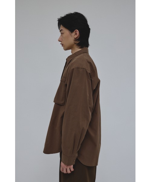 STYLEMIXER(スタイルミキサー)の「フラップポケットシャツ(シャツ/ブラウス・メンズ・ブラウン/ブラック/ライトベージュ・MEDIUM/LARGE)」の21枚目の写真