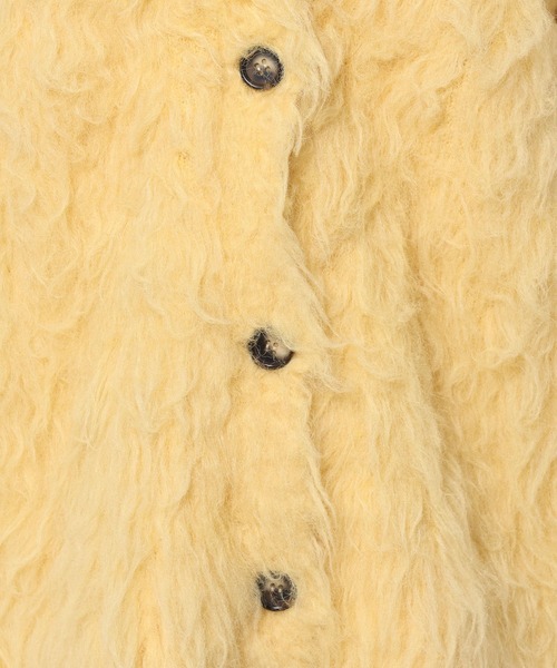 mysty woman（ミスティウーマン）の「カラーシャギーカーディガン　581532（カーディガン/ボレロ・レディース・グレー/アイボリー/イエロー・FREE）」の14枚目の写真