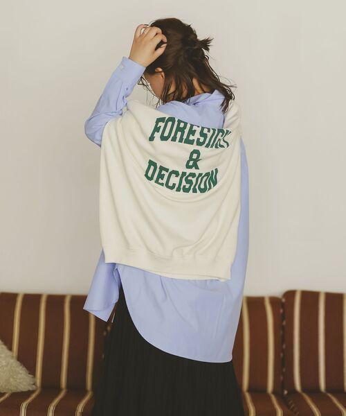 le.coeur blanc（ルクールブラン）の「レギュラーカラーオーバーシャツ（シャツ/ブラウス・レディース・ブルー系その他2/ピンク/ブルー・38）」の20枚目の写真