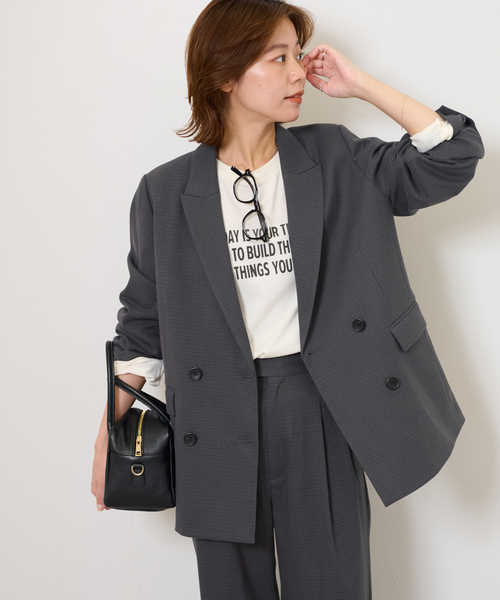 JOURNALSTANDARDrelume ダブルフロントテーラードジャケット JOURNAL STANDARD relume｜《追加予約 / 新色》ダブルフロント