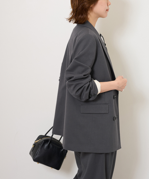 ダブルフロントチェックジャケット（テーラードジャケット）｜JOURNAL