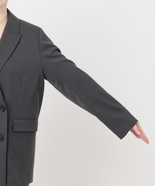 ダブルフロントチェックジャケット（テーラードジャケット）｜JOURNAL