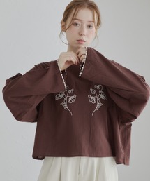 Crisp | 刺繍コットンワイドブラウス(シャツ/ブラウス)