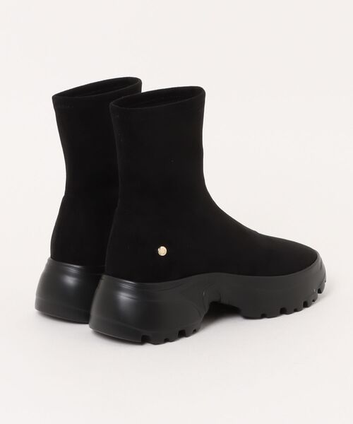 JILL STUART（ジルスチュアート）の「厚底ストレッチショートブーツ（ブーツ・レディース・ブラック・24.5cm/24.0cm/23.5cm/23.0cm/22.5cm）」の2枚目の写真