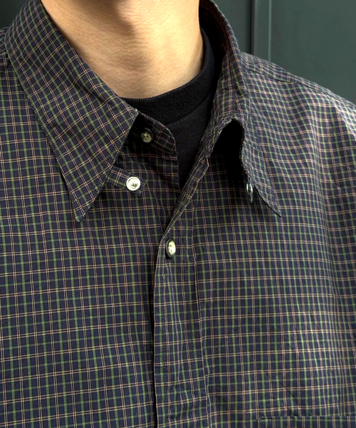 Marvine Pontiak shirt makers（マービンポンティアックシャツメーカーズ）の「Marvine Pontiak / マービンポンティアックシャツメーカーズ Tab Collar L（シャツ/ブラウス・メンズ・ダークブルー・FREE）」の2枚目の写真