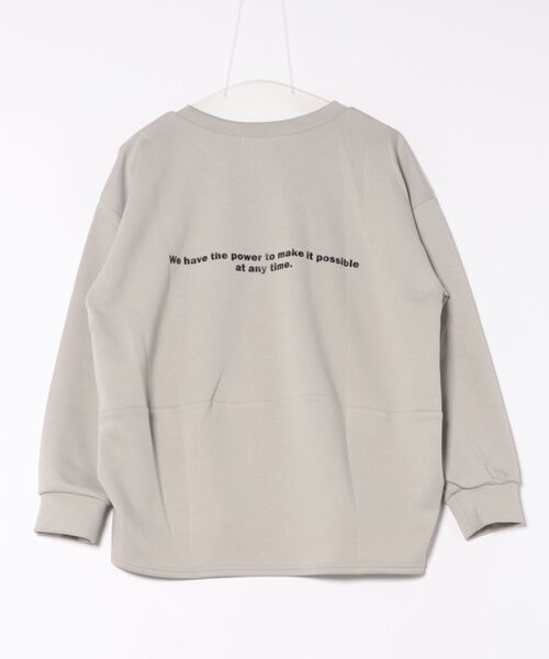 INTERPLANET(インタープラネット)の「ロゴダンボールプルオーバー(Tシャツ/カットソー・レディース・アイボリー/ブラック/グレイッシュベージュ・FREE)」の19枚目の写真