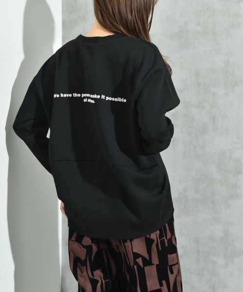 INTERPLANET(インタープラネット)の「ロゴダンボールプルオーバー(Tシャツ/カットソー・レディース・アイボリー/ブラック/グレイッシュベージュ・FREE)」の8枚目の写真
