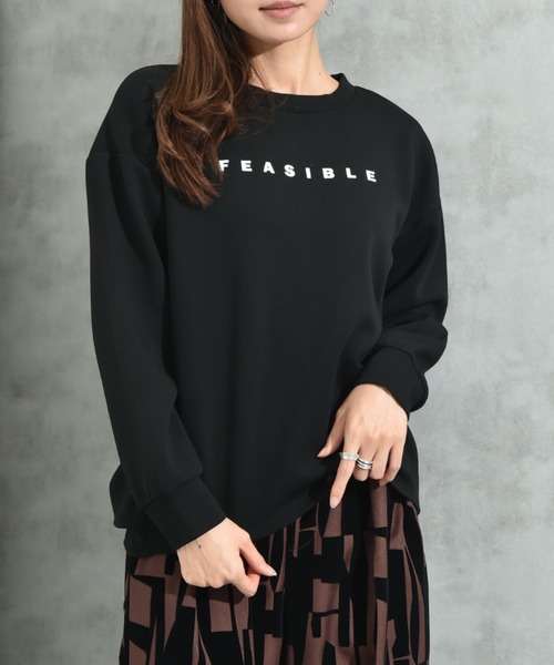 INTERPLANET(インタープラネット)の「ロゴダンボールプルオーバー(Tシャツ/カットソー・レディース・アイボリー/ブラック/グレイッシュベージュ・FREE)」の10枚目の写真