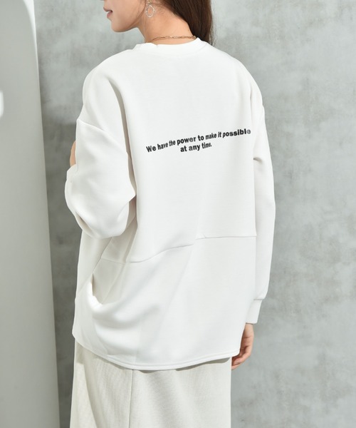 INTERPLANET(インタープラネット)の「ロゴダンボールプルオーバー(Tシャツ/カットソー・レディース・アイボリー/ブラック/グレイッシュベージュ・FREE)」の16枚目の写真