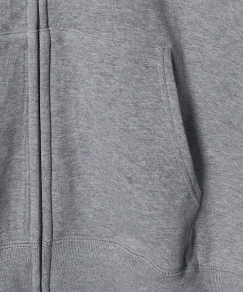 LOOPWHEELER(ループウィラー)の「<LOOPWHEELER x LOWERCASE for UNITED ARROWS>ジップ パーカー(パーカー・メンズ・グレー系/ワイン・L/XL/M/S)」の7枚目の写真