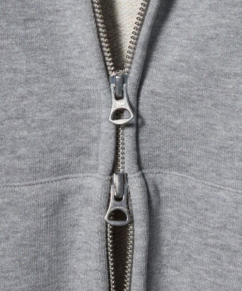 LOOPWHEELER(ループウィラー)の「<LOOPWHEELER x LOWERCASE for UNITED ARROWS>ジップ パーカー(パーカー・メンズ・グレー系/ワイン・L/XL/M/S)」の9枚目の写真