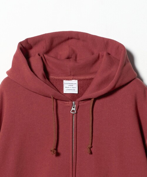 LOOPWHEELER(ループウィラー)の「<LOOPWHEELER x LOWERCASE for UNITED ARROWS>ジップ パーカー(パーカー・メンズ・グレー系/ワイン・L/XL/M/S)」の13枚目の写真