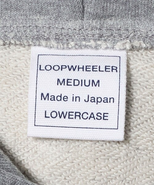 LOOPWHEELER(ループウィラー)の「<LOOPWHEELER x LOWERCASE for UNITED ARROWS>ジップ パーカー(パーカー・メンズ・グレー系/ワイン・L/XL/M/S)」の15枚目の写真