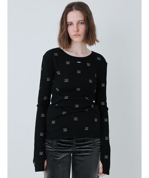 S Motif Jewelry Long T-shirt/SモチーフジュエリーロングTシャツ（T