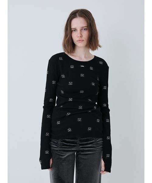 S Motif Jewelry Long T-shirt/SモチーフジュエリーロングTシャツ（T