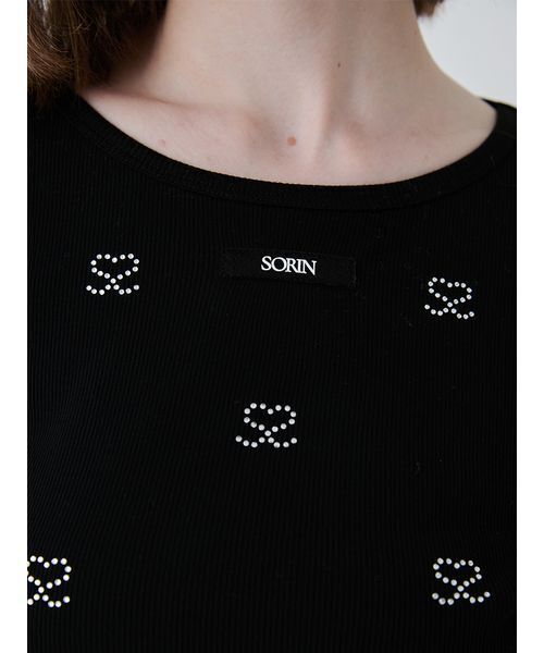 S Motif Jewelry Long T-shirt/SモチーフジュエリーロングTシャツ（T