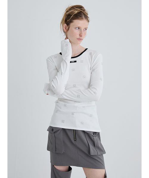 S Motif Jewelry Long T-shirt/SモチーフジュエリーロングTシャツ（T