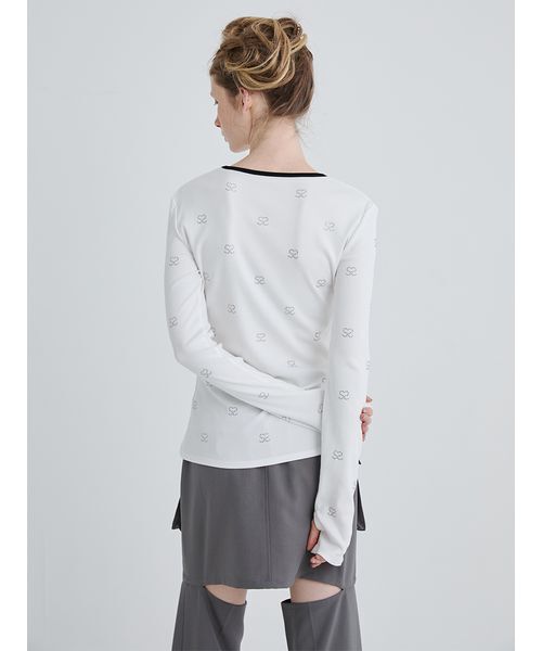 S Motif Jewelry Long T-shirt/SモチーフジュエリーロングTシャツ（T