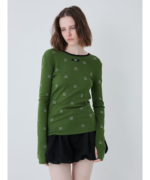 S Motif Jewelry Long T-shirt/SモチーフジュエリーロングTシャツ（T