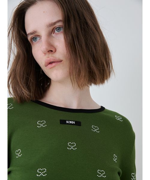 S Motif Jewelry Long T-shirt/SモチーフジュエリーロングTシャツ（T