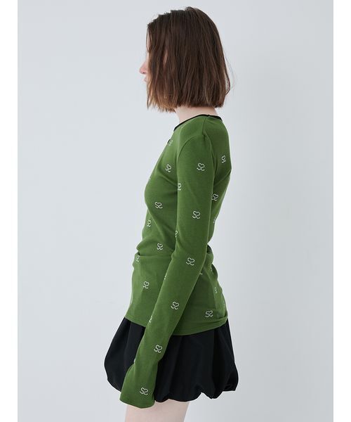 S Motif Jewelry Long T-shirt/SモチーフジュエリーロングTシャツ（T