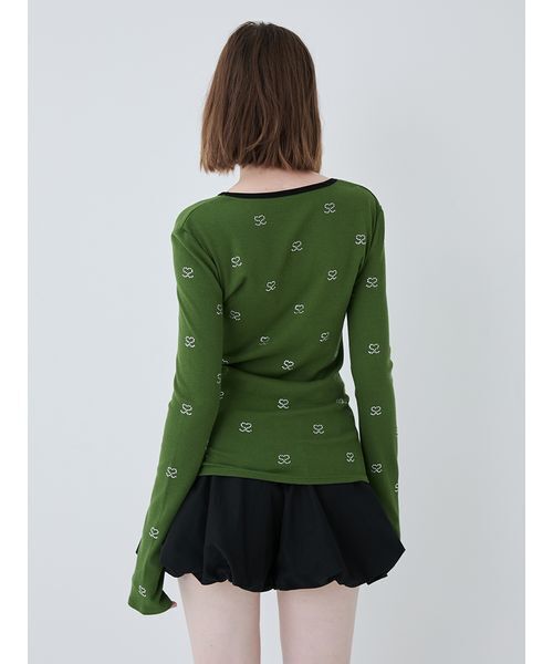 S Motif Jewelry Long T-shirt/SモチーフジュエリーロングTシャツ（T