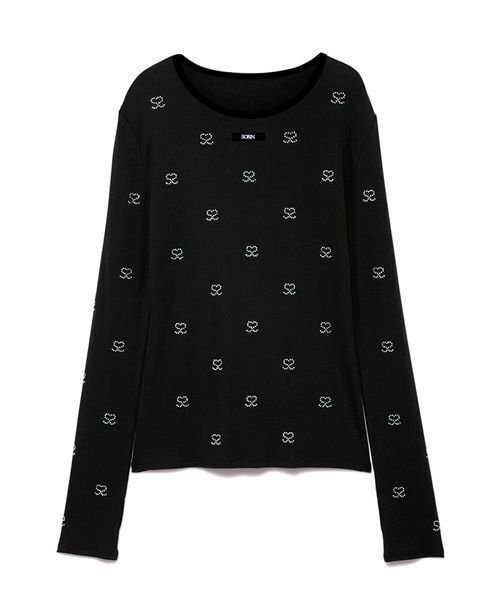 S Motif Jewelry Long T-shirt/SモチーフジュエリーロングTシャツ（T