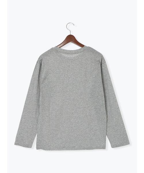 Te chichi（テチチ）の「シルケット天竺ロングスリーブTee（Tシャツ/カットソー・レディース・グレー/ブルー/オフホワイト/ブラック・F）」の11枚目の写真