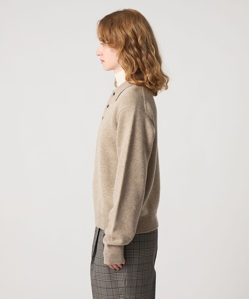 Steven Alan（スティーブンアラン）の「＜Steven Alan＞ウール カシミヤ ポロニット（ニット/セーター・レディース・ブラック/オフホワイト/ベージュ/コバルトブルー・FREE）」の13枚目の写真