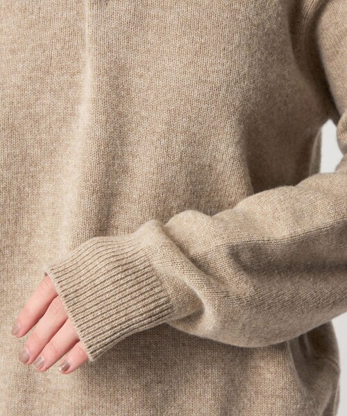 Steven Alan（スティーブンアラン）の「＜Steven Alan＞ウール カシミヤ ポロニット（ニット/セーター・レディース・ブラック/オフホワイト/ベージュ/コバルトブルー・FREE）」の16枚目の写真