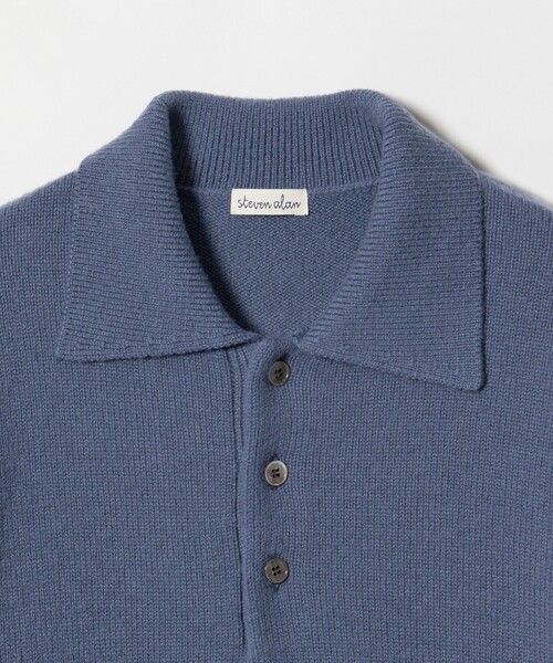 Steven Alan（スティーブンアラン）の「＜Steven Alan＞ウール カシミヤ ポロニット（ニット/セーター・レディース・ブラック/オフホワイト/ベージュ/コバルトブルー・FREE）」の22枚目の写真