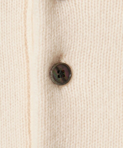 【美品】Steven Alan/ ポロニット/ ベージュ/ M Steven Alan＞ T/C ミラノリブ ポロカラー ニット（ニット/セーター