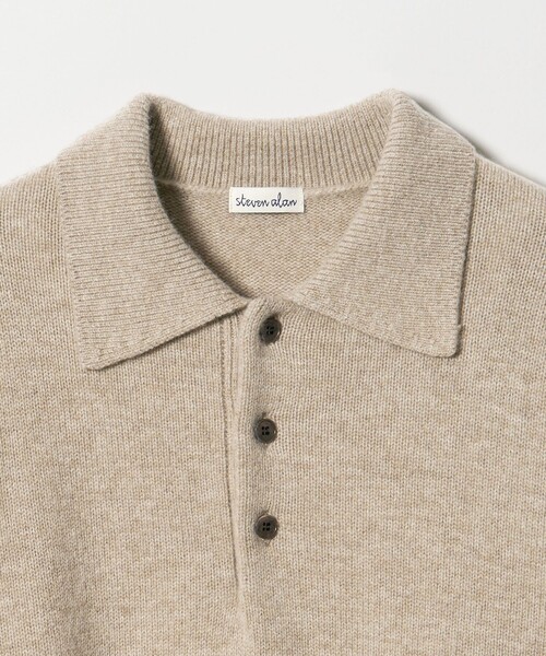 Steven Alan＞ウール カシミヤ ポロニット（ニット/セーター）｜Steven