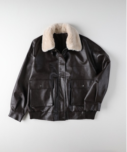 セール】【HONEYSUCKLE ROSE】フライトジャケット（レザー 洗練
