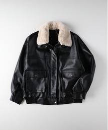 Right-on | 【HONEYSUCKLE ROSE】フライトジャケット（レザー 洗練シルエット カジュアル フォーマル）(ブルゾン)