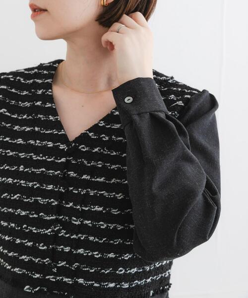 F by ROSSO(エフバイロッソ)の「F by ROSSO ツイードドッキングワンピース(ワンピース・レディース・ブラック系その他/ブラック・36/38)」の11枚目の写真