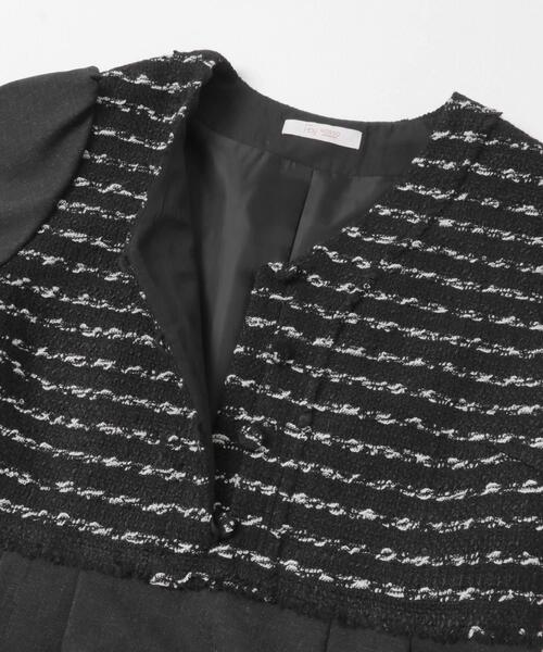 F by ROSSO(エフバイロッソ)の「F by ROSSO ツイードドッキングワンピース(ワンピース・レディース・ブラック系その他/ブラック・36/38)」の13枚目の写真