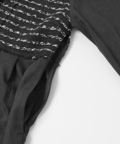 F by ROSSO(エフバイロッソ)の「F by ROSSO ツイードドッキングワンピース(ワンピース・レディース・ブラック系その他/ブラック・36/38)」の14枚目の写真
