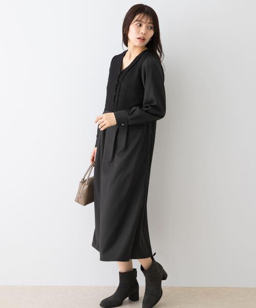 F by ROSSO(エフバイロッソ)の「F by ROSSO ツイードドッキングワンピース(ワンピース・レディース・ブラック系その他/ブラック・36/38)」の20枚目の写真