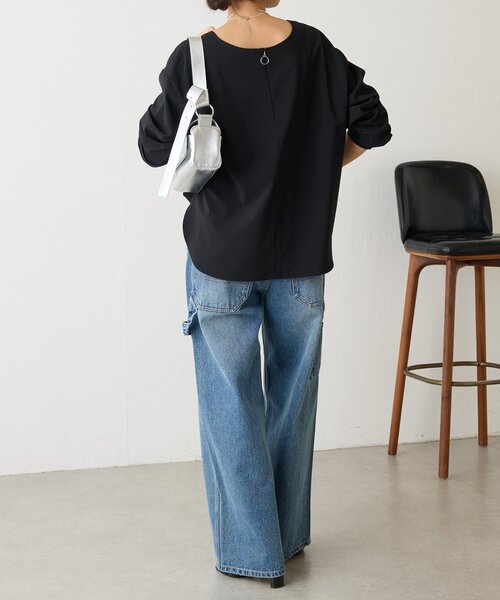 BEARDSLEY（ビアズリー）の「《本革》ミニレザーボディバッグ（ショルダーバッグ・レディース・シルバー/グレー系その他/ブラック・FREE）」の14枚目の写真