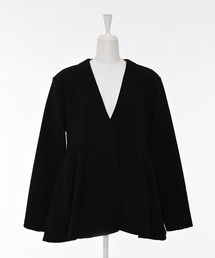 Narcissus | ボンディングフレアジャケット(ノーカラージャケット)