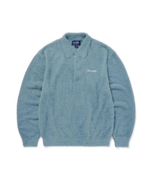 SCT-Logo Shaggy Knit Polo（ニット/セーター）｜thisisneverthat