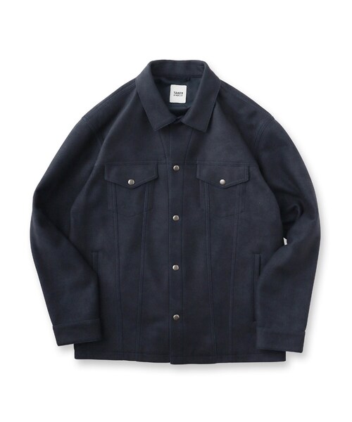 TAKEO KIKUCHI(タケオキクチ)の「【JUST ONE LAYER】ダウンファブリック ブルゾン(ブルゾン・メンズ・ネイビー/サンドベージュ・04/03/02)」の5枚目の写真