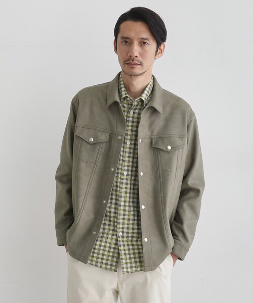 TAKEO KIKUCHI(タケオキクチ)の「【JUST ONE LAYER】ダウンファブリック ブルゾン(ブルゾン・メンズ・ネイビー/サンドベージュ・04/03/02)」の14枚目の写真