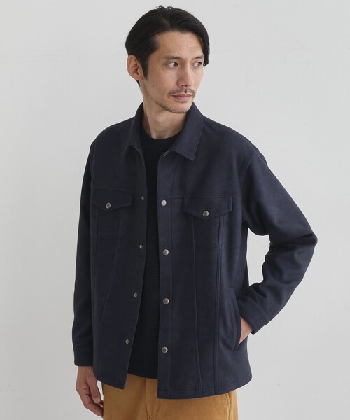 TAKEO KIKUCHI(タケオキクチ)の「【JUST ONE LAYER】ダウンファブリック ブルゾン(ブルゾン・メンズ・ネイビー/サンドベージュ・04/03/02)」の20枚目の写真
