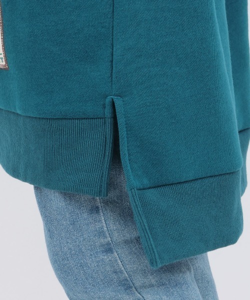 チチカカ（チチカカ）の「裏起毛ｘボアスリーブフードワンピース（ワンピース・レディース・ベージュ/チャコールグレー/ブルーグリーン・FREE）」の15枚目の写真