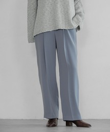 A part by | サテンタックストレートパンツ(スラックス)