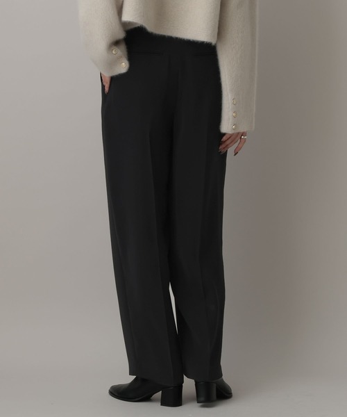 A part by（アパートバイ）の「サテンタックストレートパンツ（スラックス・レディース・ブラック/アイボリー/ブルー系その他3・SMALL/MEDIUM）」の21枚目の写真